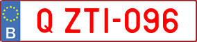 Trailer License Plate